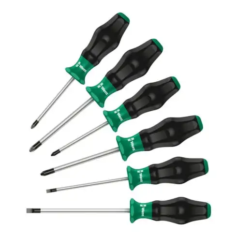 1335/1350/1355/6 Jeu de tournevis Kraftform Comfort, 6 pièces