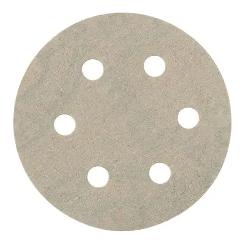 25 feuilles abrasives auto-agrippantes, 80 mm, P 120, série « professional », pour peinture, vernis, mastic, pour ponceuse excentrique, corindon, avec revêtement de stéarate (624085000)