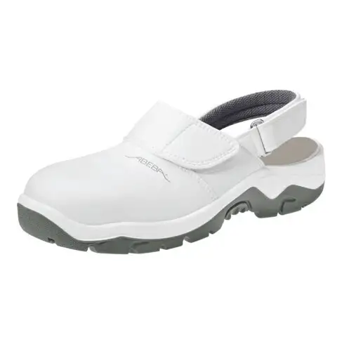 ABEBA Chaussures de sécurité, sabots blanc/gris 2120, SB, Pointure UE : 38
