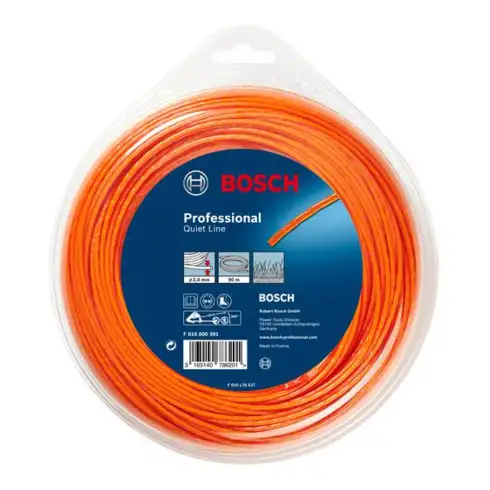 Accessoires pour débroussailleuses sans-fil Fil de fauchage silencieux (2,4 mm x 90 m)