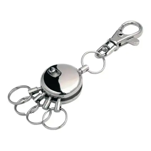 Accouplement multi-clefs avec 5 anneaux et mini mousqueton STA vern.