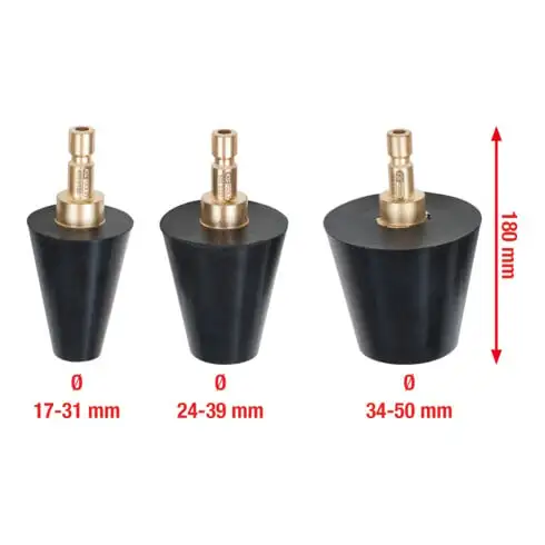 Adaptateur conique pour système de refroidissement, 3 pcs. 17,0-50,0mm
