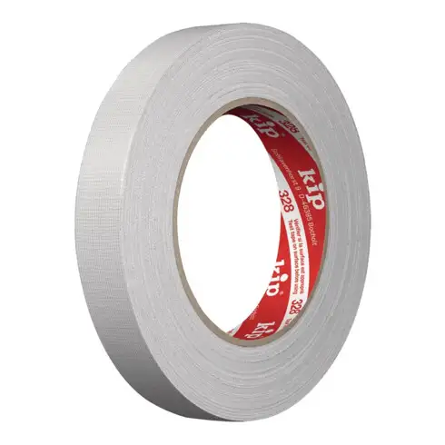 Adhésif toilé extra 328 gris clair L. 25 m l. 19 mm Rouleau KIP