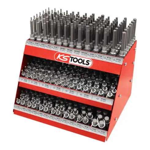 Afficheur à écrou embrochable KS Tools 1/2"', 385 pièces