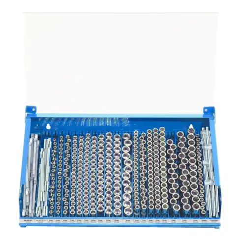 Afficheur KS Tools 1/4" CHROMEplus à écrou enfichable, 379 pièces