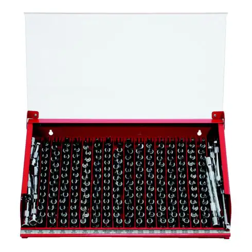 Afficheur KS Tools 3/8"' à écrou enfichable, 229 pièces