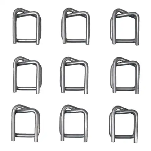 Agrafe l. 16 mm acier pour bandes de cerclage galvanisé