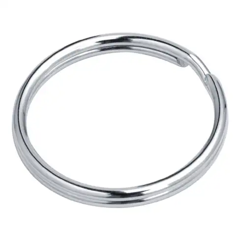 Anneaux de clés D. int. 31 mm D. ext. 35 mm acier nickelé