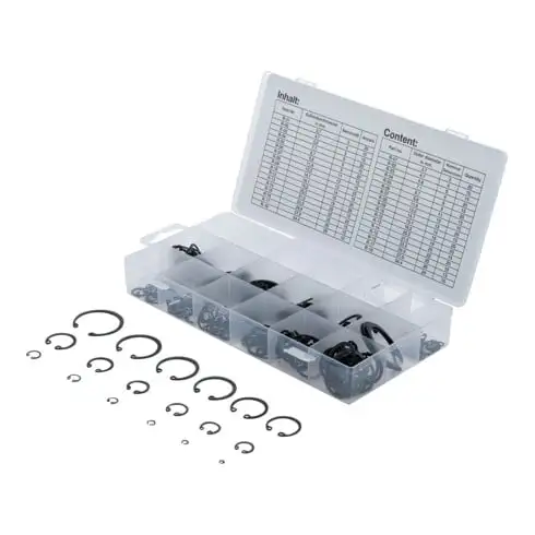 Assortiment de circlips intérieurs Ø 3 - 32 mm 300 pièces BGS
