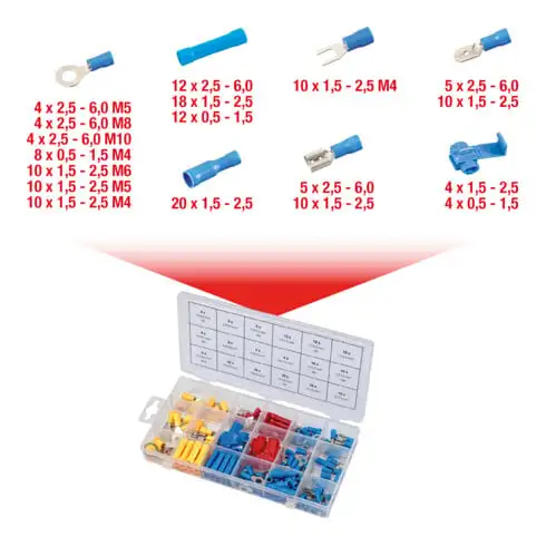 Assortiment de cosses, 160 pcs.