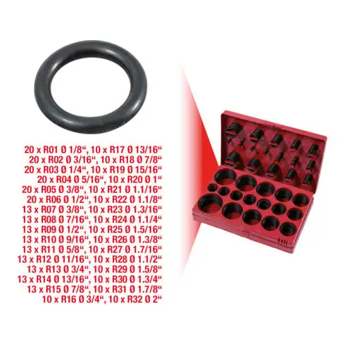 Assortiment de joints toriques en pouces, 407 pcs.