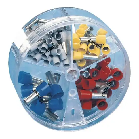 Assortiment d'embouts de câble 100 pces 4,00 - 16,00 mm² boîte en plastique