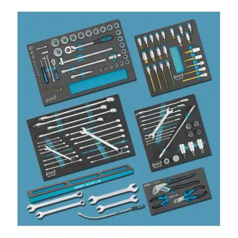 Assortiment d'outils HAZET pour véhicules utilitaires 0-22/128 ∙ Nombre d'outils : 128