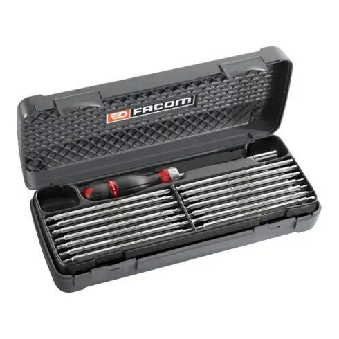 Assortiment Facom PROTWIST® - porte-lame, lames interchangeables étui plastique, 16 pcs.