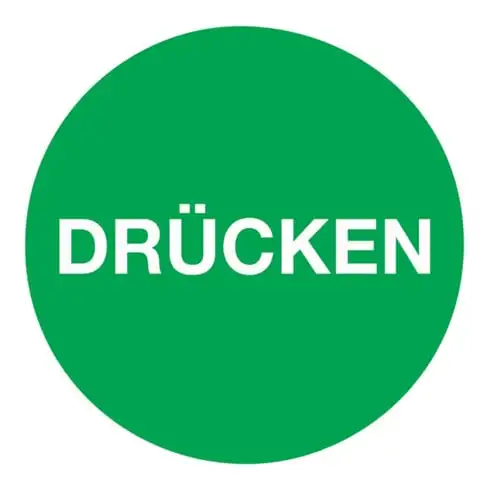 Autocollant de porte D.50mm autocollant sous pression