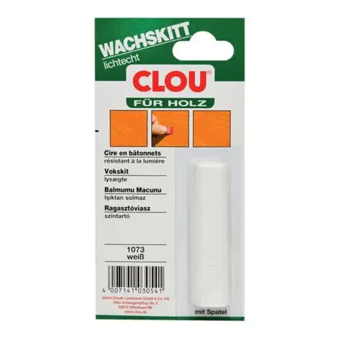 Bâtonnets de cire couleur 1073 blanc 15g feuille CLOU