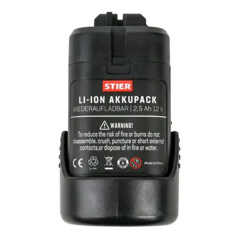 Batterie STIER pour Bosch 2,5 Ah 12 V