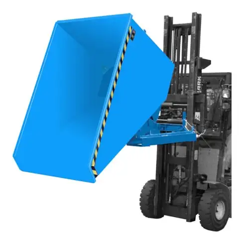 Bauer Südlohn Bac à copeaux EXPO-E 1200, laqué, bleu clair