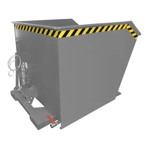 Bauer Südlohn bac à copeaux GU-E 1000, laqué, gris souris