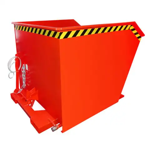 Bauer Südlohn Bac à copeaux GU-E 1000, laqué, rouge feu