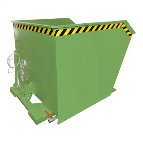 Bauer Südlohn bac à copeaux GU-E 1000, laqué, vert réséda