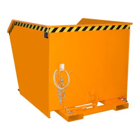 Bauer Südlohn Bac à copeaux GU-E 1500, laqué, jaune-orange