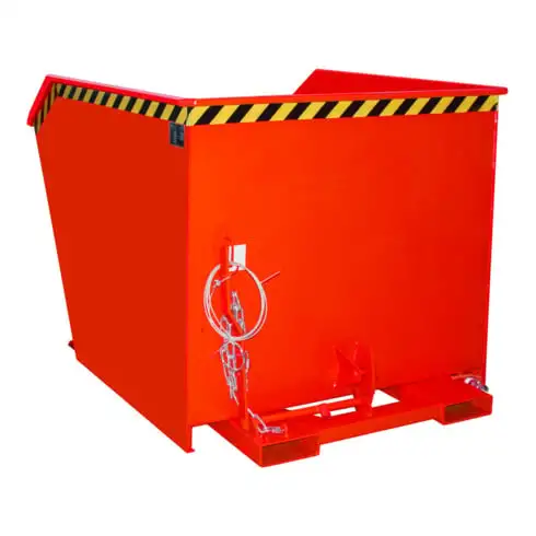 Bauer Südlohn Bac à copeaux GU-E 1500, laqué, rouge feu