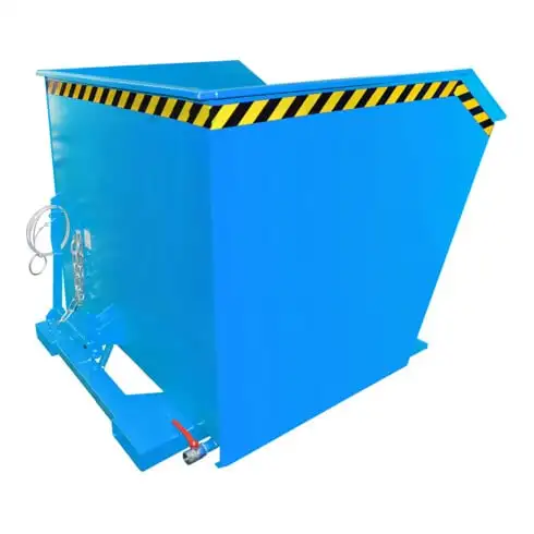 Bauer Südlohn Bac à copeaux GU-E 2000, laqué, bleu clair