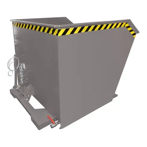 Bauer Südlohn bac à copeaux GU-E 2000, laqué, gris souris