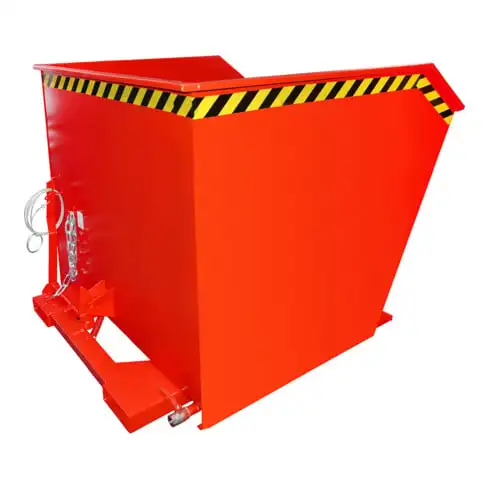 Bauer Südlohn Bac à copeaux GU-E 2000, laqué, rouge feu