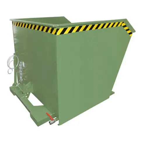 Bauer Südlohn Bac à copeaux GU-E 2000, laqué, vert réséda