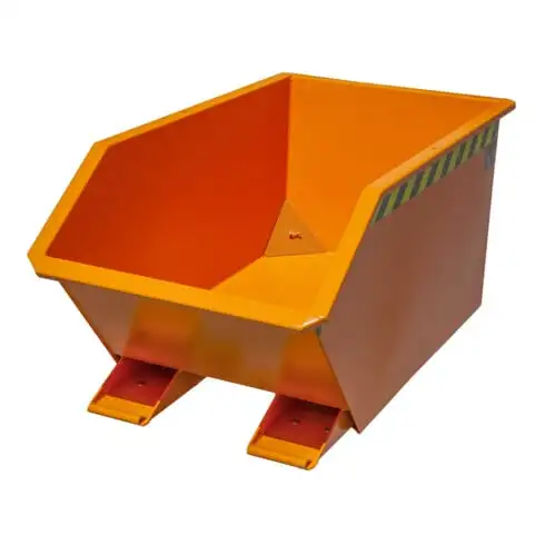 Bauer Südlohn bac à copeaux GU-E 300, laqué, jaune-orange