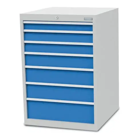 Bedrunka+Hirth Armoire à tiroirs T736 R 24-24 avec 7 tiroirs 1x75 2x100 1x 125 2x150 1x200 mm