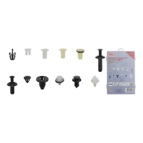 BGS Assortiment de clips de fixation automobiles pour Mitsubishi 370 pièces