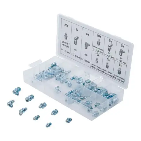 BGS Assortiment de graisseurs métriques/pouce 70 pièces