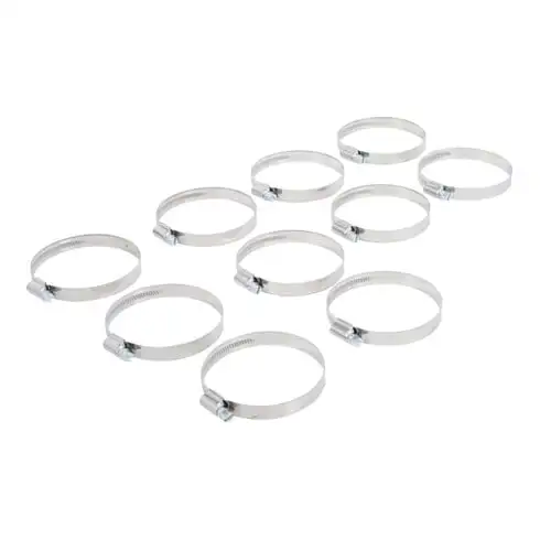 BGS Colliers inoxydable 60 x 80 mm 10 pièces