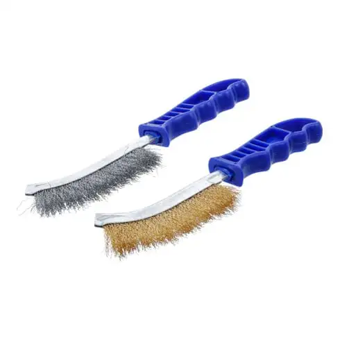 BGS Jeu de brosses à fils Fil en acier et laiton 260 mm 2 pièces