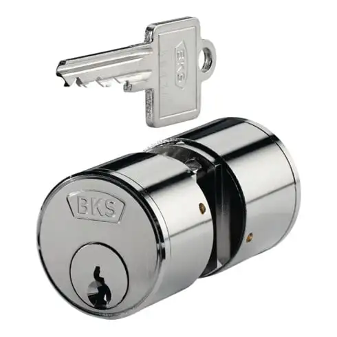 BKS cylindre court 3177 L.A 21mmL.B21mm Qté. Schlü. 3 versch.-schl.