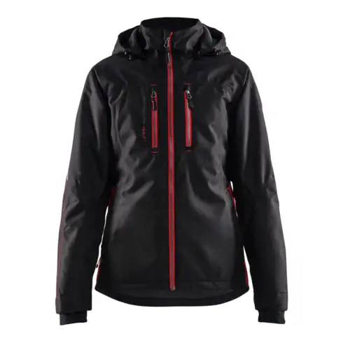 BLAKLÄDER Blouson fonctionnel dame, noir / rouge, Taille unisexe : L