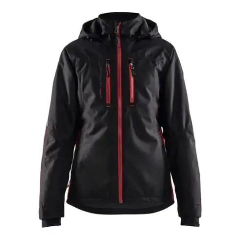 BLAKLÄDER Blouson fonctionnel dame, noir / rouge, Taille unisexe : S