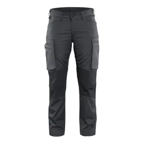BLAKLÄDER Pantalon de maintenance Dame, gris foncé / noir, Taille de confection DE : 36