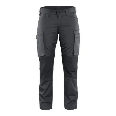 BLAKLÄDER Pantalon de maintenance Dame, gris foncé / noir, Taille de confection DE : 44