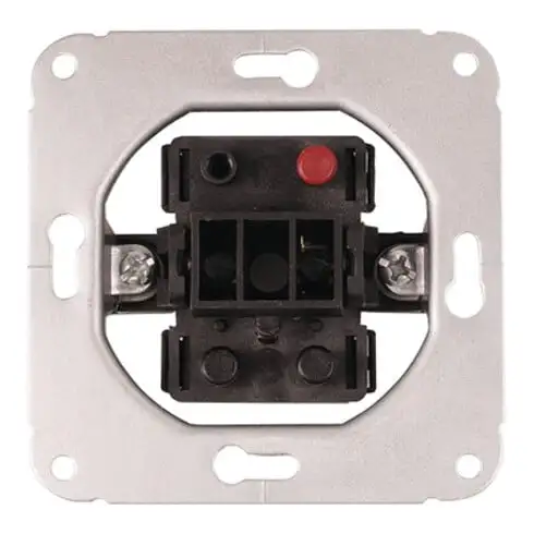 Bouton-poussoir/fermeture 10 A 250/50V/Hz 1 pôle, sans bascule/cadre de finition encastré