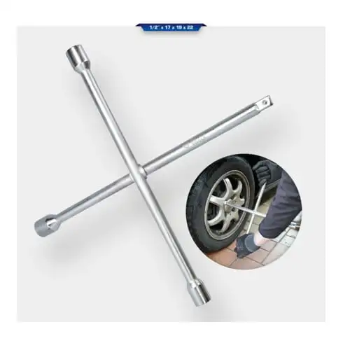 Brilliant Tools Clé en croix, 1/2" x 17 x 19 x 22 mm