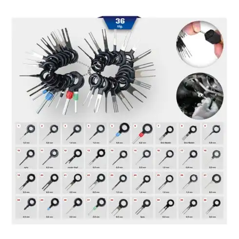 Brilliant Tools Jeu d'extracteurs de cosses, 36 pcs
