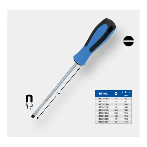 Brilliant Tools Tournevis plat, 4, 5 x 100 mm