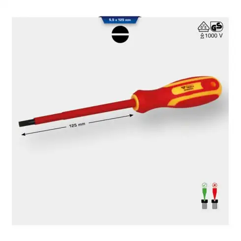 Brilliant Tools Tournevis plat VDE 5, 5 x 125 mm