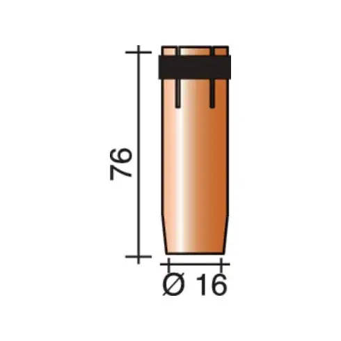 Buse à gaz conique 16 mm adapté à ERGOPLUS 26/400/500 TRAFIMET