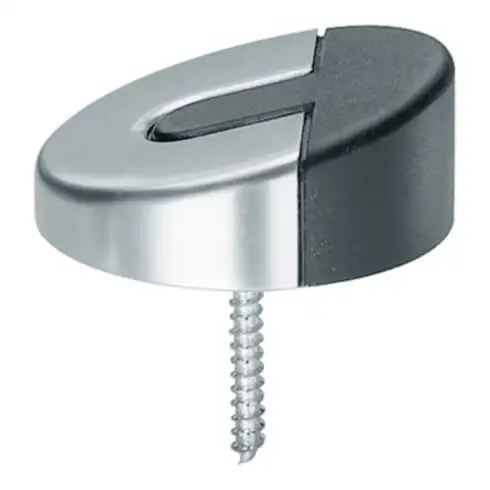 Butoir de porte de sol FSB 38 3816 D.60mm Alu.naturf./F1 montage sur goujon