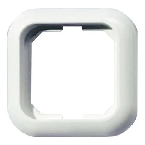Cadre de finition 1 fois 82mm blanc pur (similaire à RAL 9010) pour fraisage / utilisation horizontale